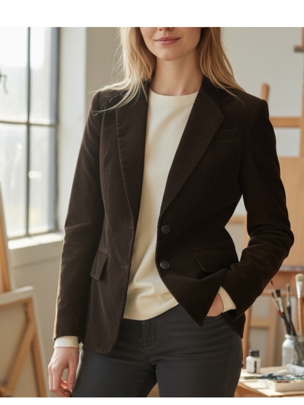 The Row Women's Dark Brown Blazer Single-Breasted